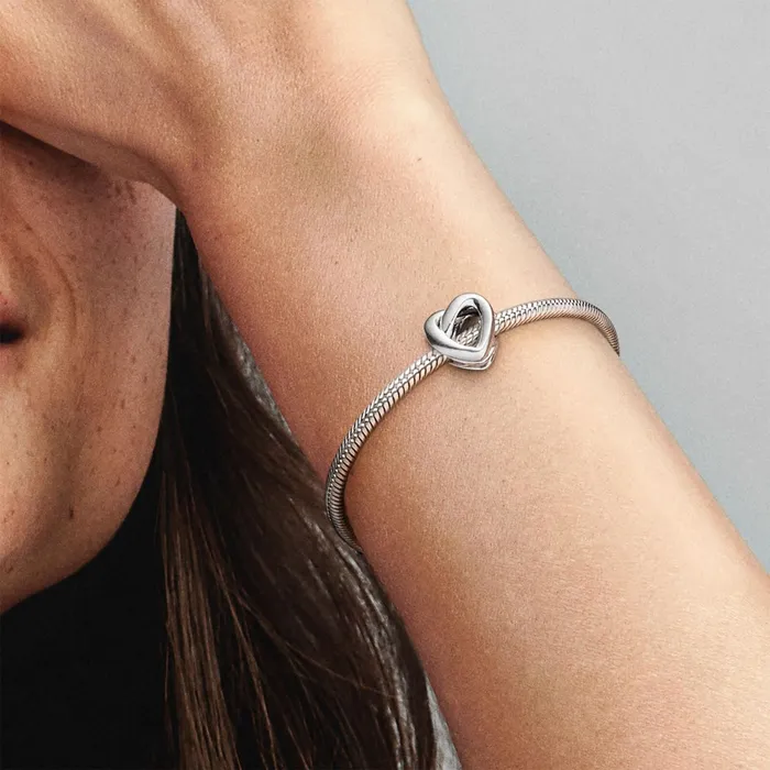 1 Bracelet2 Charms 99 Women Pandora Knotted Heart Charm