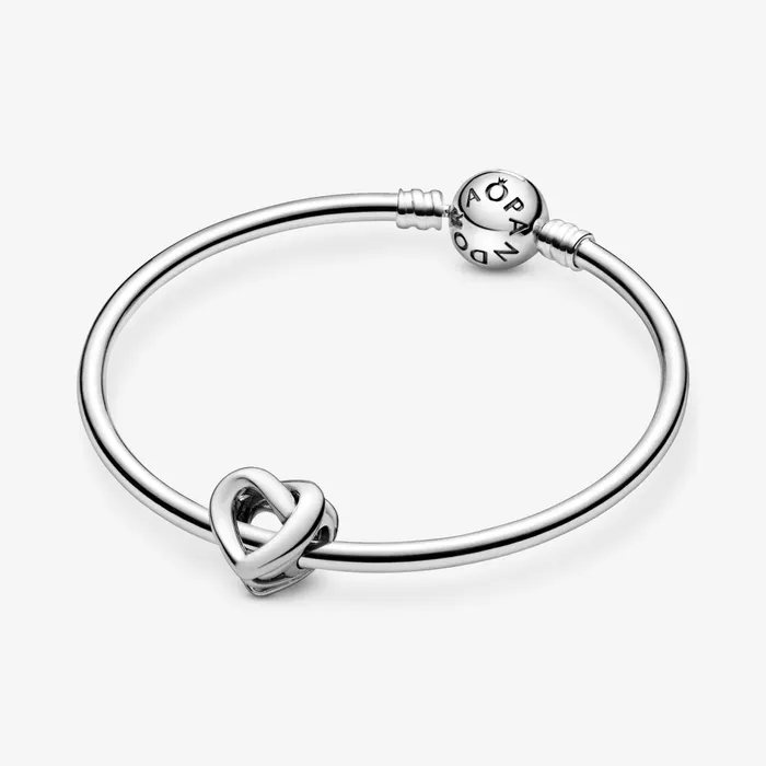 1 Bracelet2 Charms 99 Women Pandora Knotted Heart Charm