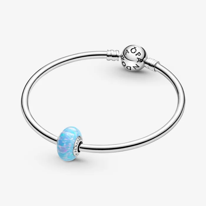 1 Bracelet2 Charms 99 Women Pandora Opalescent Ocean Blue Charm Blue