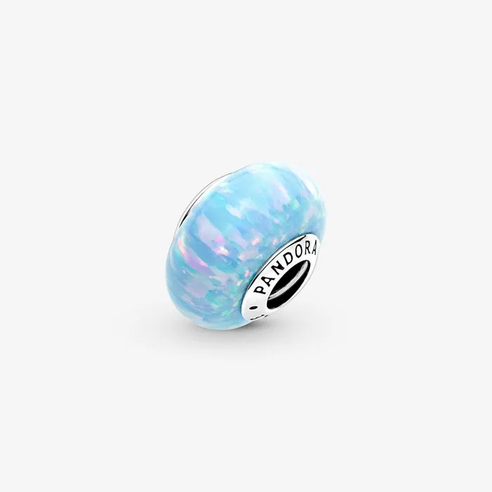1 Bracelet2 Charms 99 Women Pandora Opalescent Ocean Blue Charm Blue