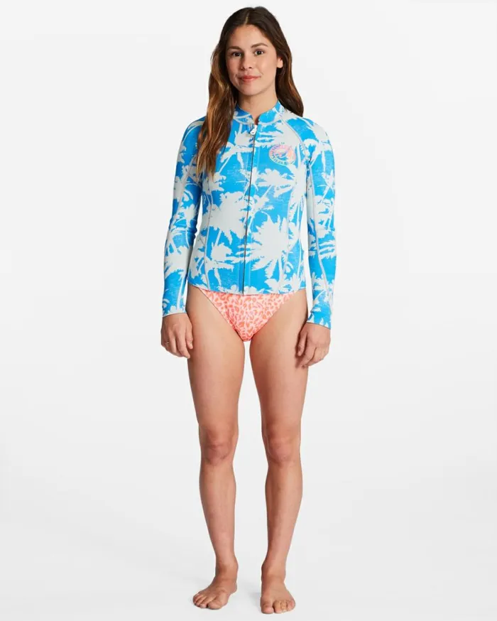 1mm Peeky Wetsuit Jacket Blue Hawaii Women Billabong Billabong Surf Capsule