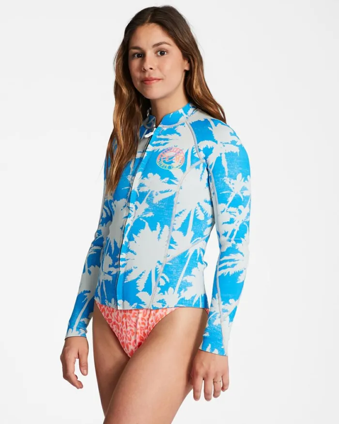 1mm Peeky Wetsuit Jacket Blue Hawaii Women Billabong Billabong Surf Capsule