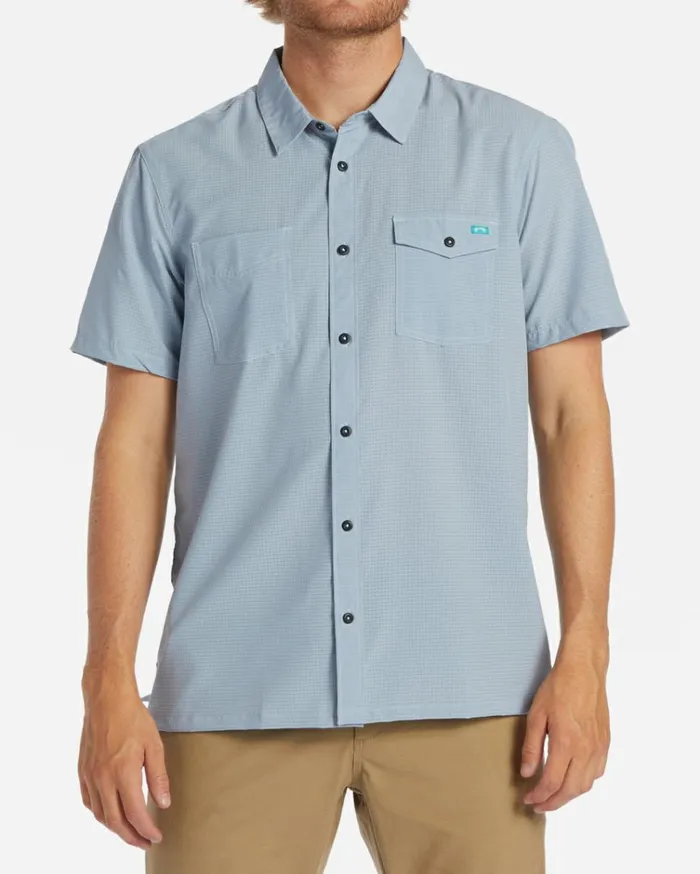 ADiv Surftrek Perf Short Sleeve Shirt Mist Men Billabong TShirts