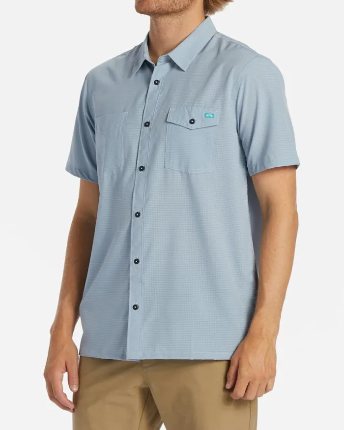 ADiv Surftrek Perf Short Sleeve Shirt Mist Men Billabong TShirts