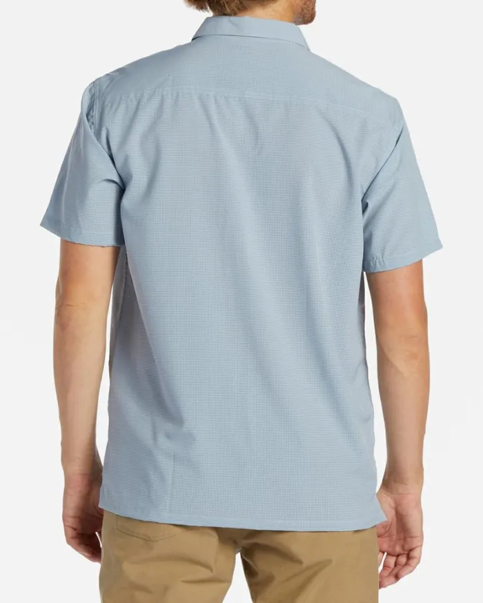 ADiv Surftrek Perf Short Sleeve Shirt Mist Men Billabong TShirts