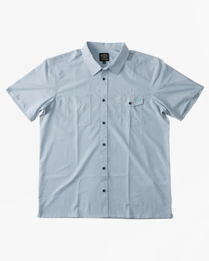 ADiv Surftrek Perf Short Sleeve Shirt Mist Men Billabong TShirts