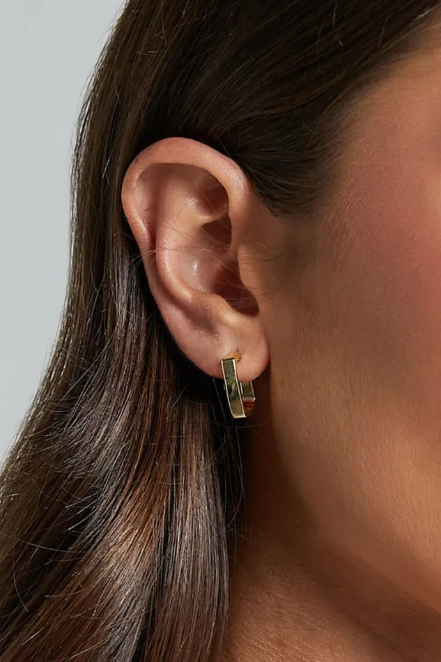 Abella Earring 8211 Open Back Square Earring In Gold Women Showpo Earrings