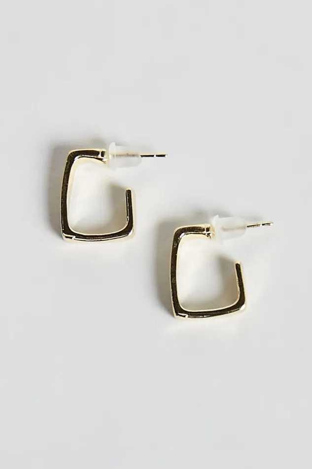 Abella Earring 8211 Open Back Square Earring In Gold Women Showpo Earrings