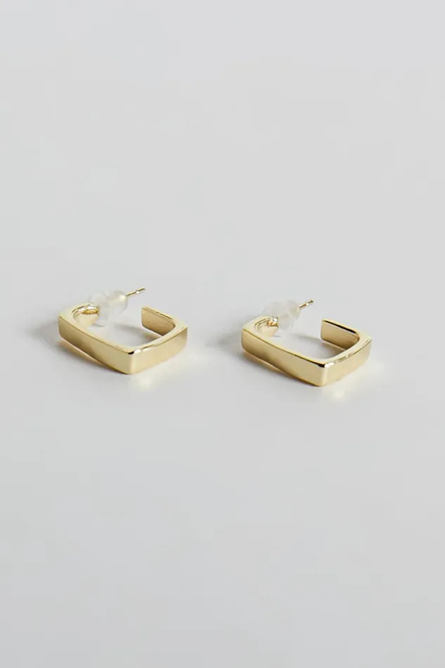 Abella Earring 8211 Open Back Square Earring In Gold Women Showpo Earrings