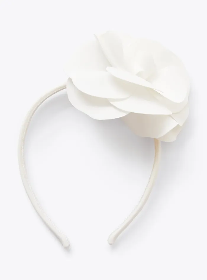 Accessories Baby 036Girl 216 Il Gufo Headband With Flower In Cady