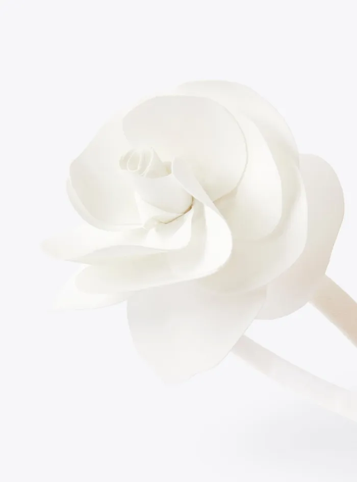 Accessories Baby 036Girl 216 Il Gufo Headband With Flower In Cady