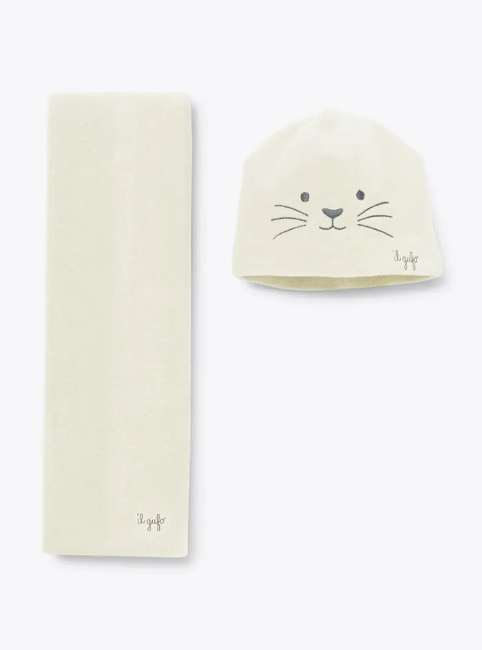 Accessories Baby 036 Il Gufo Hat And Scarf Set