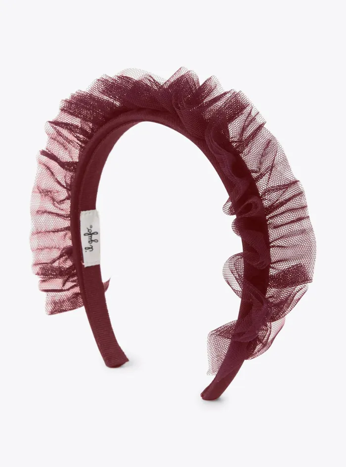 Accessories Girl 216 Il Gufo Headband With Tulle Ruffle