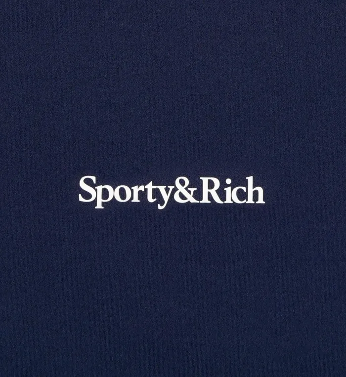 Activewear Women Sporty and Rich Serif Logo Legging 8211 NavyWhite