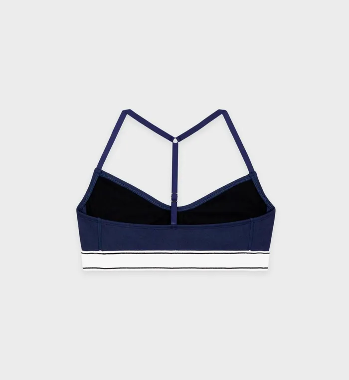 Activewear Women Sporty and Rich Serif Logo Sports Bralette 8211 Navy