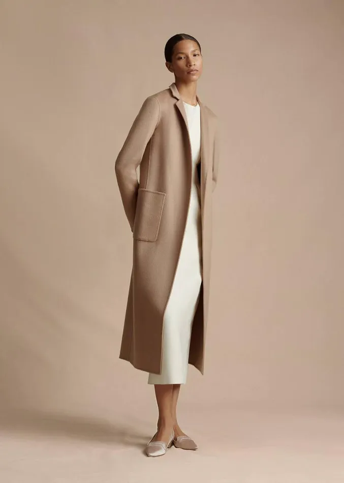 Adam Lippes Abrigo Vanessa De Cashmere Zibelina Camello Womens Coats and Jackets