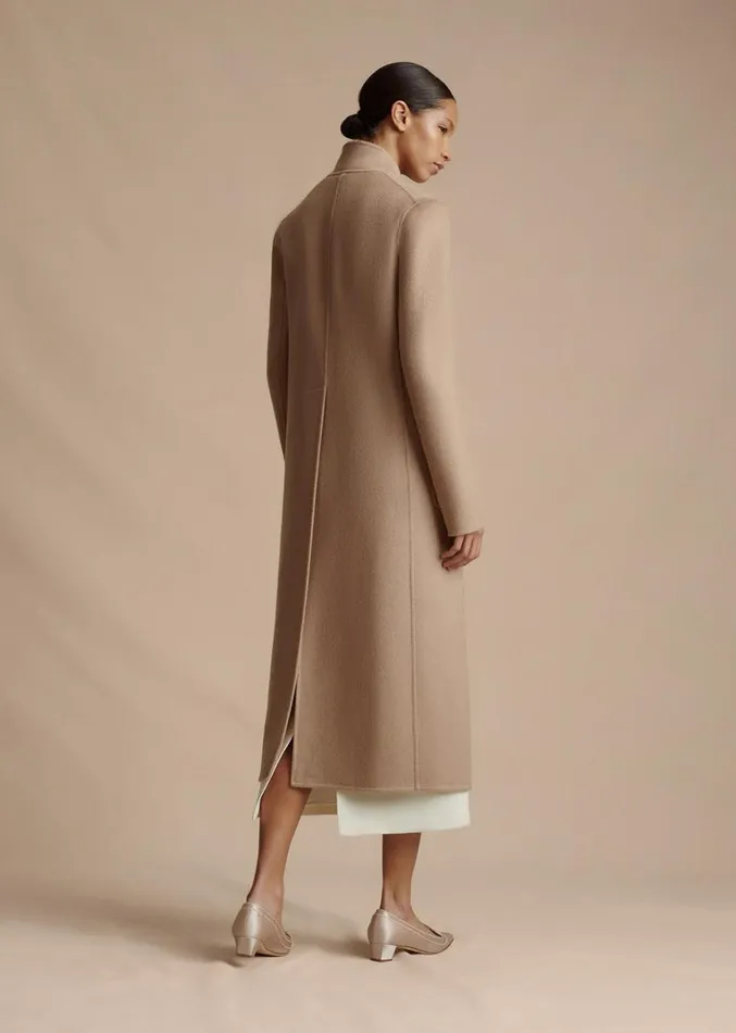Adam Lippes Abrigo Vanessa De Cashmere Zibelina Camello Womens Coats and Jackets