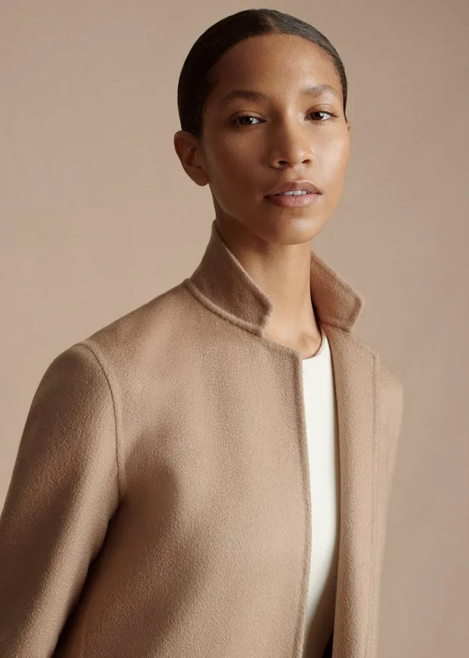Adam Lippes Abrigo Vanessa De Cashmere Zibelina Camello Womens Coats and Jackets