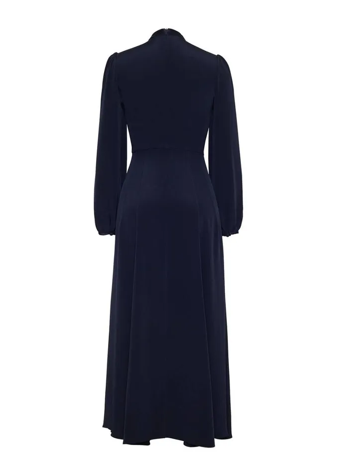 Adam Lippes Alison Dress Navy Womens Dresses