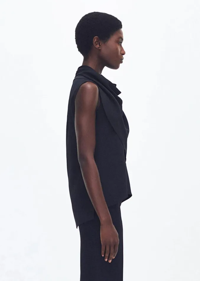 Adam Lippes Bandera Shell Black Womens Tops