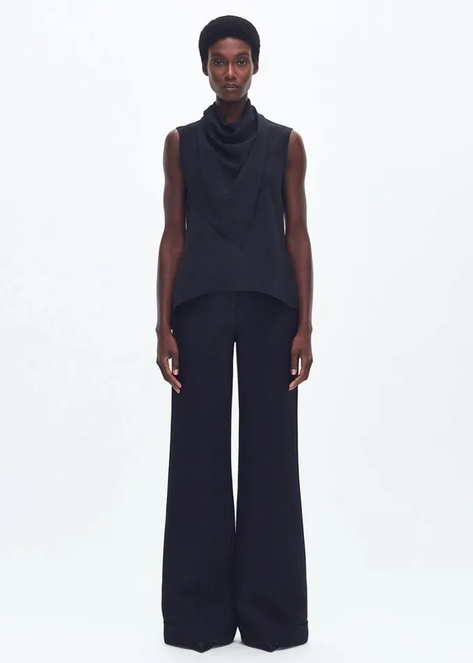 Adam Lippes Bandera Shell Black Womens Tops