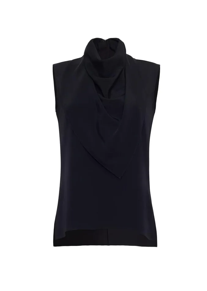 Adam Lippes Bandera Shell Black Womens Tops
