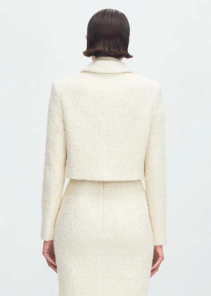 Adam Lippes Cecil Jacket Ivory Womens Coats and Jackets
