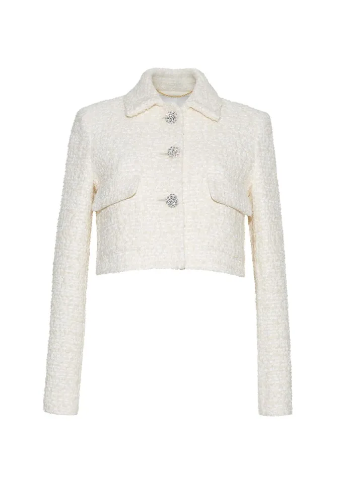 Adam Lippes Cecil Jacket Ivory Womens Coats and Jackets