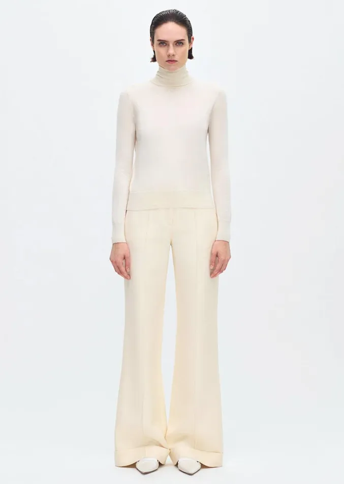 Adam Lippes Eve Knit Ivory Womens Sweaters and Knitwear