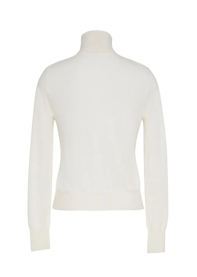 Adam Lippes Eve Knit Ivory Womens Sweaters and Knitwear