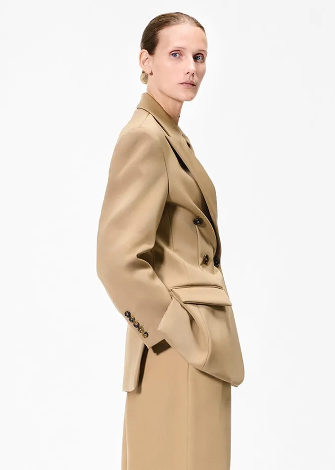 Adam Lippes Luca Jacket Khaki Womens Coats and Jackets