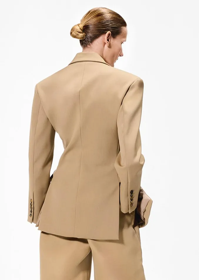Adam Lippes Luca Jacket Khaki Womens Coats and Jackets