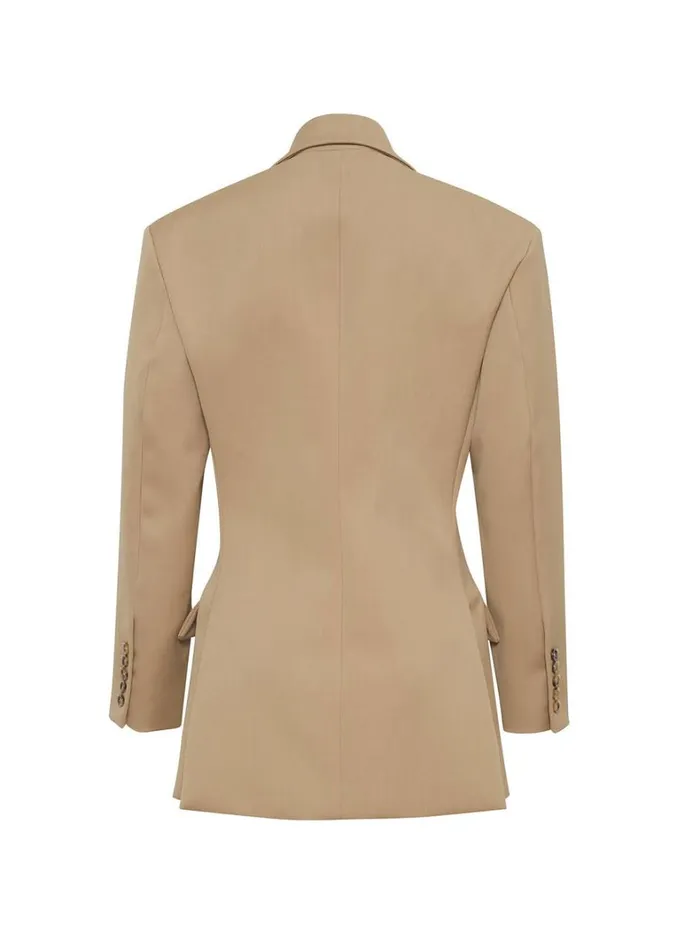 Adam Lippes Luca Jacket Khaki Womens Coats and Jackets