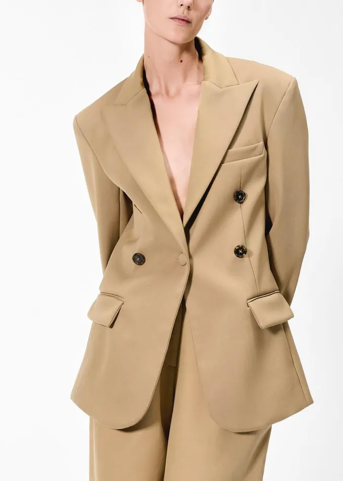 Adam Lippes Luca Jacket Khaki Womens Coats and Jackets