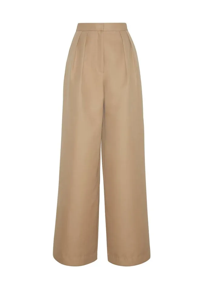 Adam Lippes Nils Pant Khaki Womens Pants