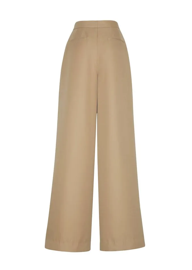 Adam Lippes Nils Pant Khaki Womens Pants