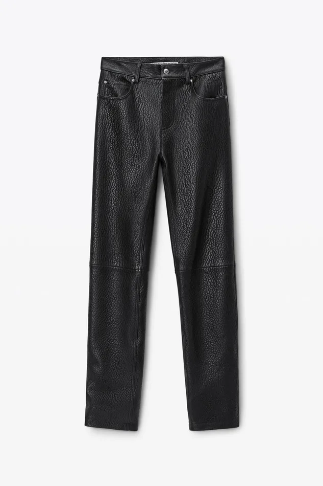 Alexander Wang Bottoms SlimLeg Pants In Primal Lambskin Leather 8211 Men