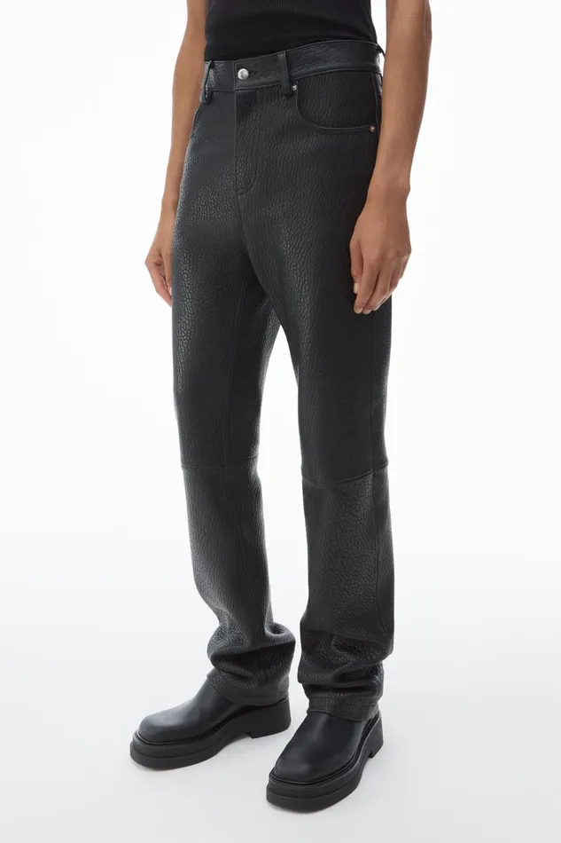 Alexander Wang Bottoms SlimLeg Pants In Primal Lambskin Leather 8211 Men