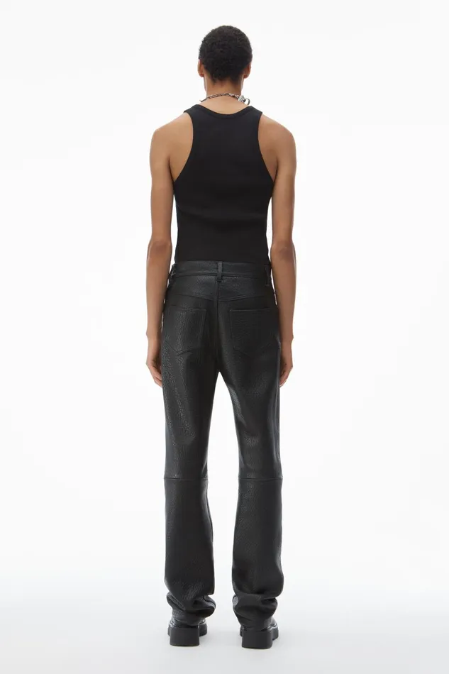 Alexander Wang Bottoms SlimLeg Pants In Primal Lambskin Leather 8211 Men