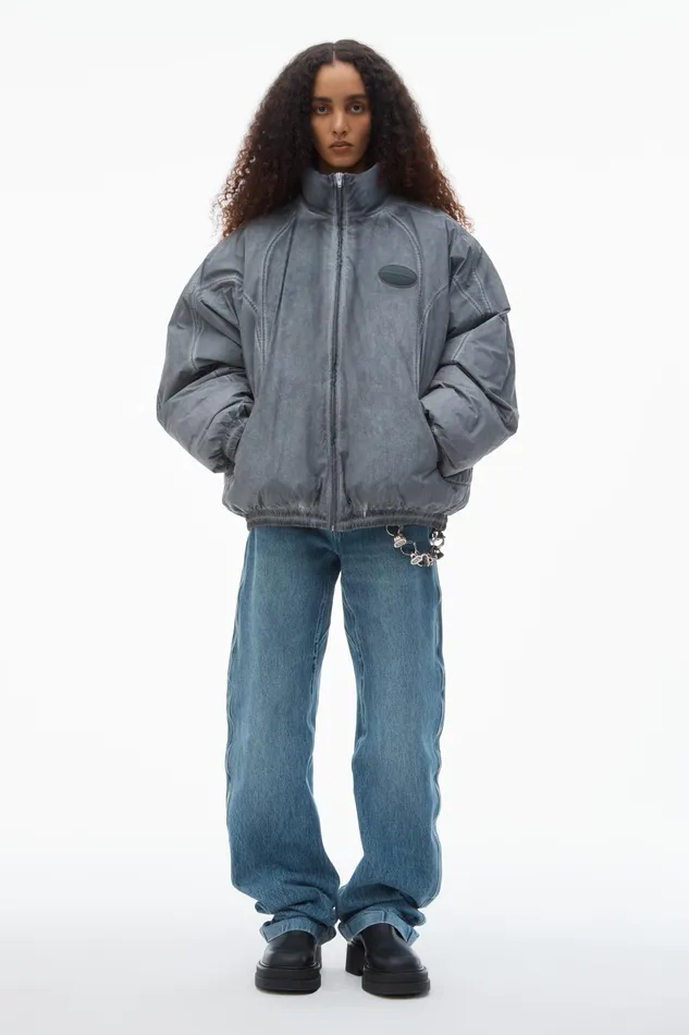 Alexander Wang Jackets Unisex Padded Track Jacket 8211 WomenMen
