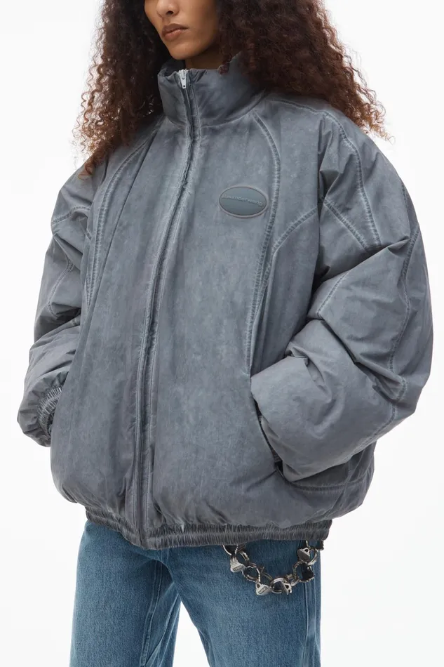 Alexander Wang Jackets Unisex Padded Track Jacket 8211 WomenMen