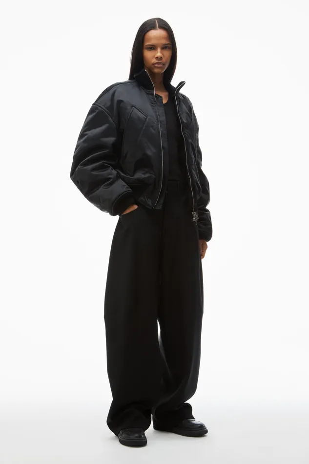Alexander Wang Outerwear Unisex Bomber Jacket In Sateen 8211 MenWomen