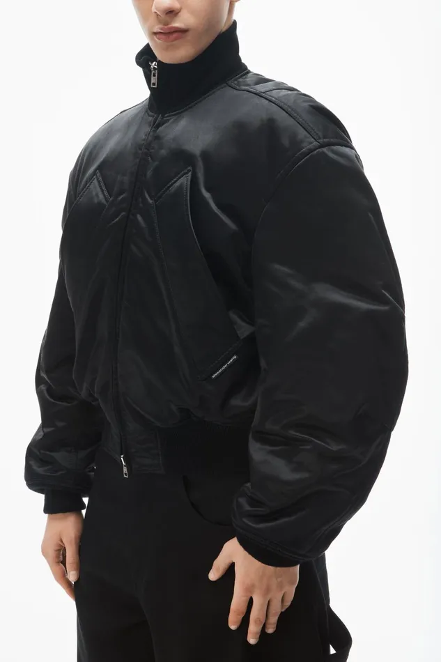 Alexander Wang Outerwear Unisex Bomber Jacket In Sateen 8211 MenWomen