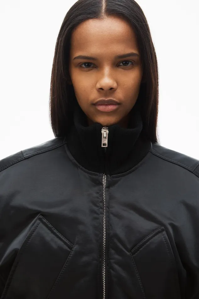 Alexander Wang Outerwear Unisex Bomber Jacket In Sateen 8211 MenWomen