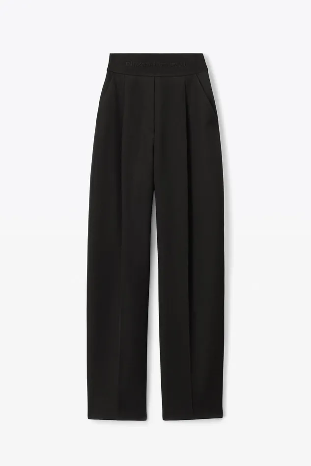 Alexander Wang Pants High Waisted Trouser With Logo Waistband 8211 Women