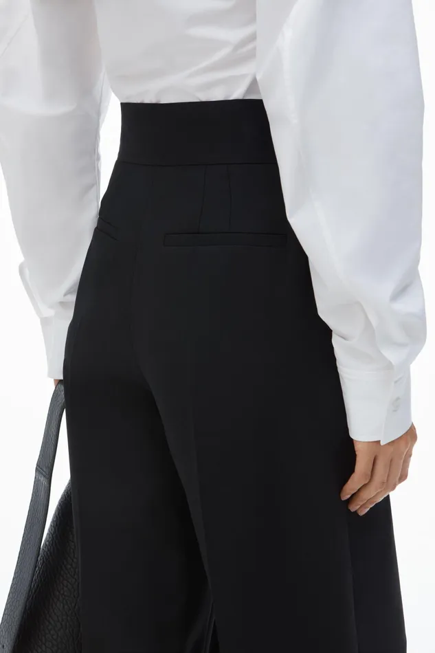 Alexander Wang Pants High Waisted Trouser With Logo Waistband 8211 Women