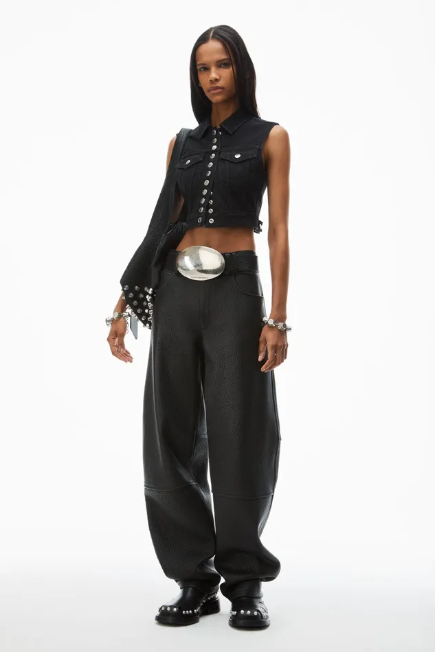 Alexander Wang Pants LowRise FivePocket Pant In Lambskin Leather 8211 Women