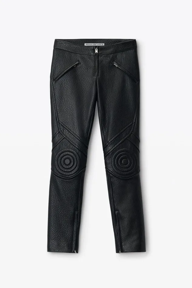 Alexander Wang Pants Moto SlimLeg Trouser In Lambskin Leather 8211 Women