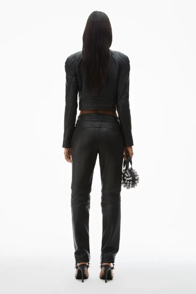Alexander Wang Pants Moto SlimLeg Trouser In Lambskin Leather 8211 Women