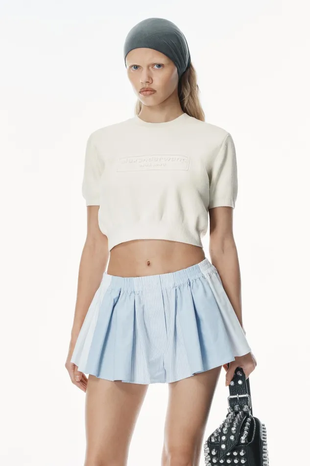 Alexander Wang Sweaters LogoEmbossed Ribbed Chenille Sweater 8211 Women